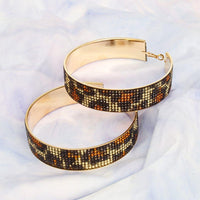 Stunning Earrings for Women – Elegant & Luxury Earrings Collection | Modestly Vogue Leopard Wide Metal Hoops - Modestly Vogue 