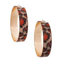 Stunning Earrings for Women – Elegant & Luxury Earrings Collection | Modestly Vogue Leopard Wide Metal Hoops - Modestly Vogue 