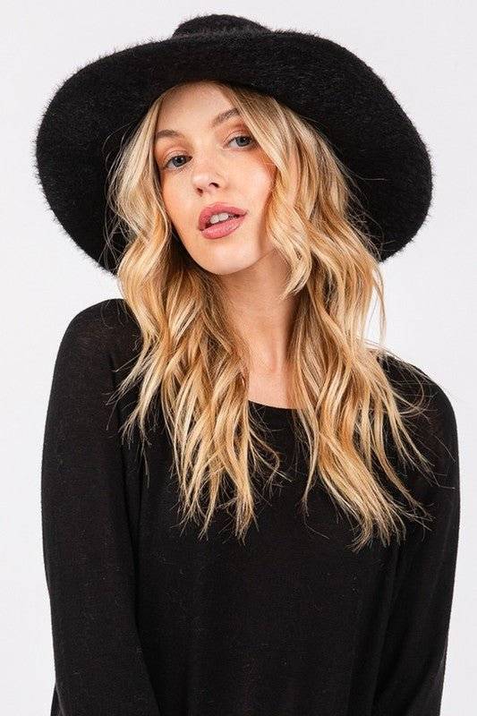 Stylish Beanie & Fedora & Baseball Cap Hats – Warm, Trendy Hats for Every Season | Modestly Vogue Fuzzy Winter Fedora Hat - Modestly Vogue 