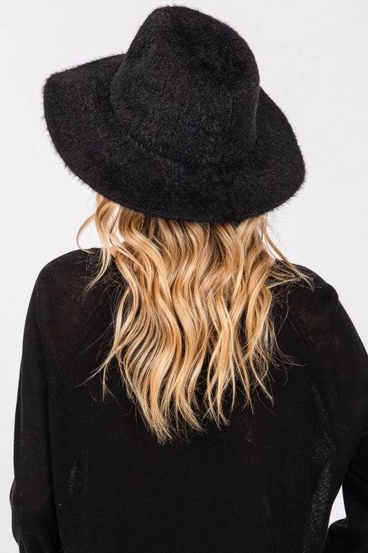 Stylish Beanie & Fedora & Baseball Cap Hats – Warm, Trendy Hats for Every Season | Modestly Vogue Fuzzy Winter Fedora Hat - Modestly Vogue 