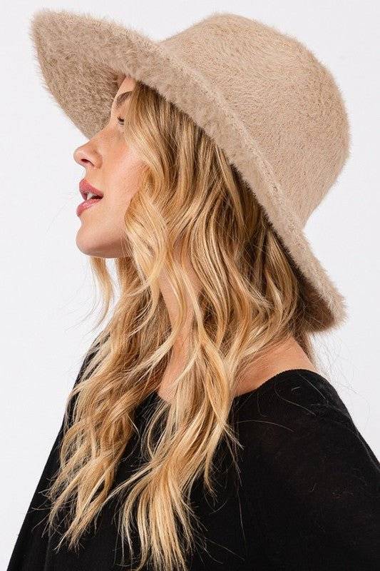 Stylish Beanie & Fedora & Baseball Cap Hats – Warm, Trendy Hats for Every Season | Modestly Vogue Fuzzy Winter Fedora Hat - Modestly Vogue 