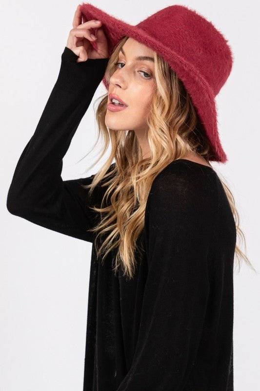 Stylish Beanie & Fedora & Baseball Cap Hats – Warm, Trendy Hats for Every Season | Modestly Vogue Fuzzy Winter Fedora Hat - Modestly Vogue 