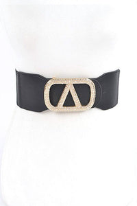 Stylish Belts for Women – Trendy, Chic & Fashionable Belts Collection | Modestly Vogue Crystal Logo Buckle Elastic Belt - Modestly Vogue 