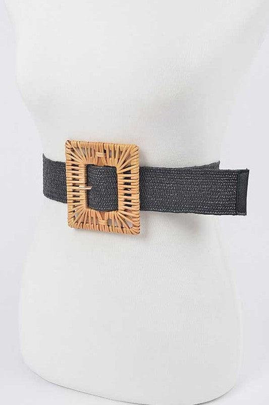 Stylish Belts for Women – Trendy, Chic & Fashionable Belts Collection | Modestly Vogue Plus Size Bamboo Buckle Elastic Belt - Modestly Vogue 