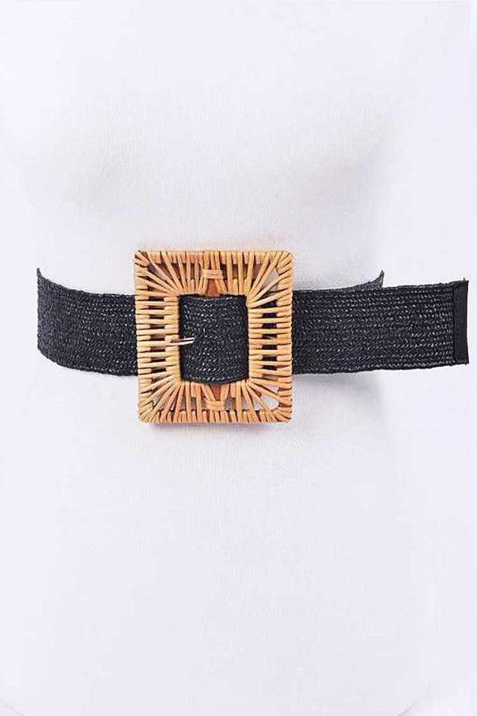 Stylish Belts for Women – Trendy, Chic & Fashionable Belts Collection | Modestly Vogue Plus Size Bamboo Buckle Elastic Belt - Modestly Vogue 