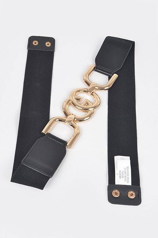 Stylish Belts for Women – Trendy, Chic & Fashionable Belts Collection | Modestly Vogue Plus Size Iconic Logo Elastic Belt - Modestly Vogue 