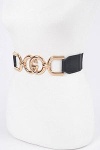 Stylish Belts for Women – Trendy, Chic & Fashionable Belts Collection | Modestly Vogue Plus Size Iconic Logo Elastic Belt - Modestly Vogue 