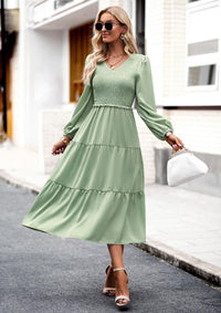 Stylish Dresses for Women – Trendy & Timeless Styles for Every Occasion | Modestly Vogue Solid Color Dress Women Autumn Winter Elegant Dress - Modestly Vogue 