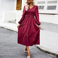 Stylish Dresses for Women – Trendy & Timeless Styles for Every Occasion | Modestly Vogue Solid Color Dress Women Autumn Winter Elegant Dress - Modestly Vogue 