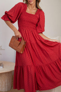 Dresses Women – Timeless Styles Every Occasion | Modestly Vogue Women Clothing Short Sleeved Ruffled High Waist Maxi Dress - Modestly Vogue 