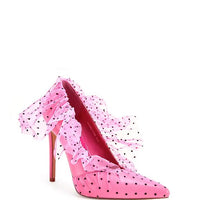 Stylish Heels – Trendy High Heels Occasion | DiscreetPink Barbie Pump with Polka Dot Tulle - Modestly Vogue 