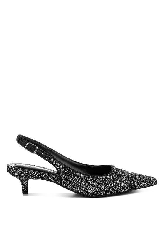 Stylish Heels for Women – Trendy & Comfortable High Heels for Every Occasion | Modestly Vogue Zehra Boucle Slingback Heels - Modestly Vogue 