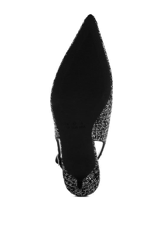 Stylish Heels for Women – Trendy & Comfortable High Heels for Every Occasion | Modestly Vogue Zehra Boucle Slingback Heels - Modestly Vogue 