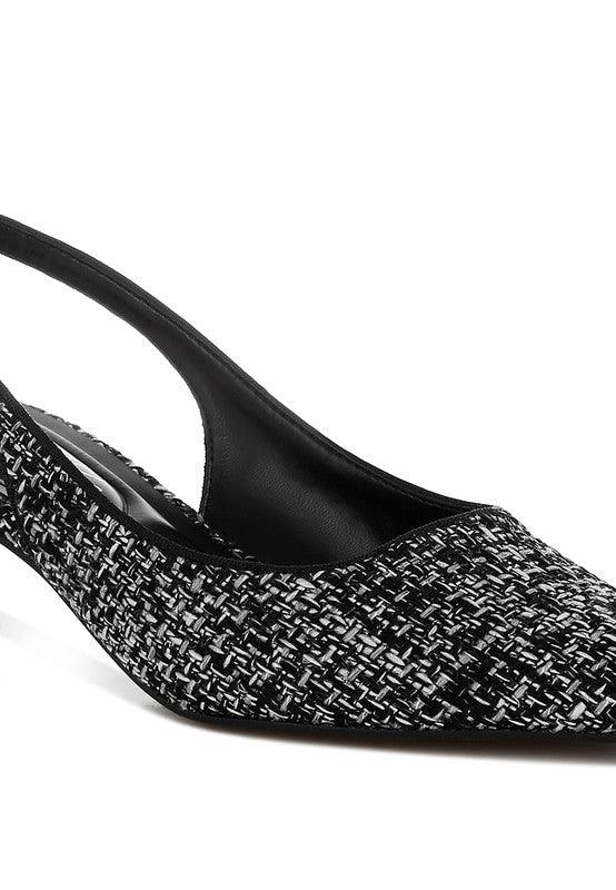 Stylish Heels for Women – Trendy & Comfortable High Heels for Every Occasion | Modestly Vogue Zehra Boucle Slingback Heels - Modestly Vogue 