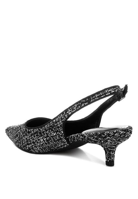 Stylish Heels for Women – Trendy & Comfortable High Heels for Every Occasion | Modestly Vogue Zehra Boucle Slingback Heels - Modestly Vogue 