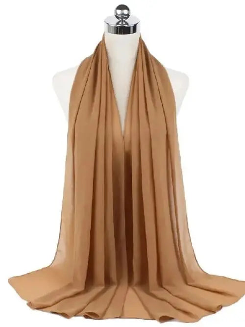 Stylish & Modest Hijabs for Women – Trendy, Elegant Hijab Collection | Modestly Vogue New Fashion Women’s Solid Chiffon Headscarf – Ready to Wear Instant Hijab - Modestly Vogue 