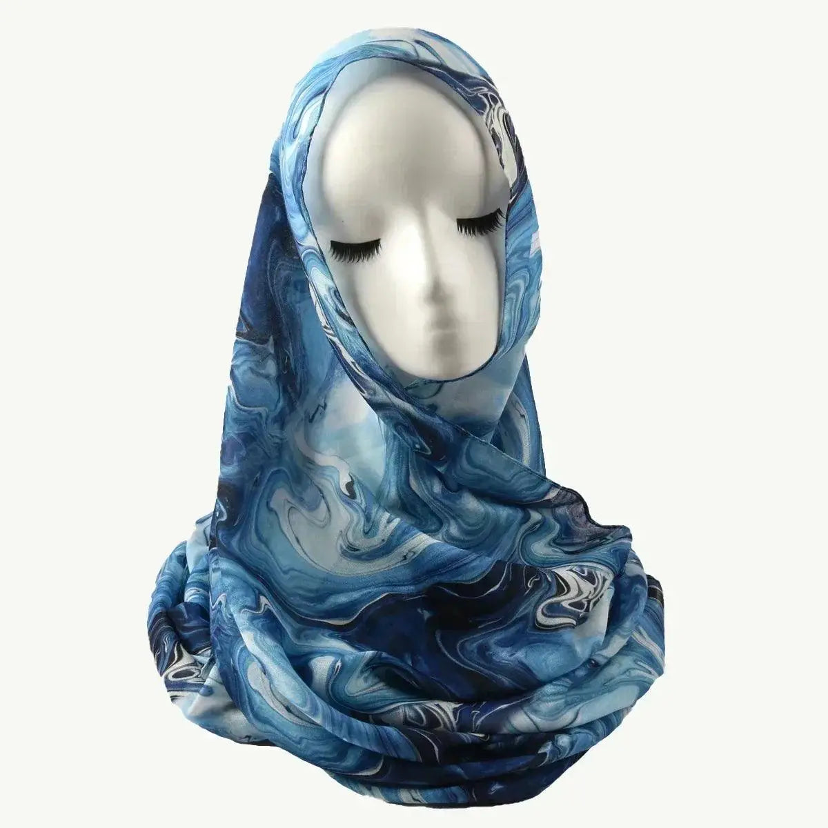 Stylish & Modest Hijabs for Women – Trendy, Elegant Hijab Collection | Modestly Vogue Watercolour Floral Printed Modal Breathable Light Weight Soft Cotton Hijab - Modestly Vogue 