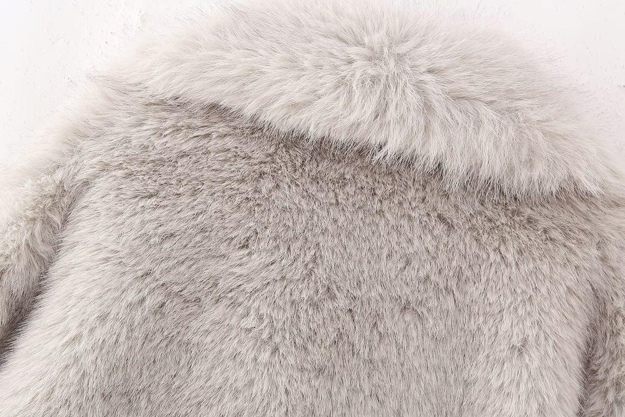 Stylish Outerwear for Women – Trendy Jackets, Coats & More for Every Season | Modestly Vogue Artificial Fur Mink like Coat Winter Coat Socialite Top - Modestly Vogue 