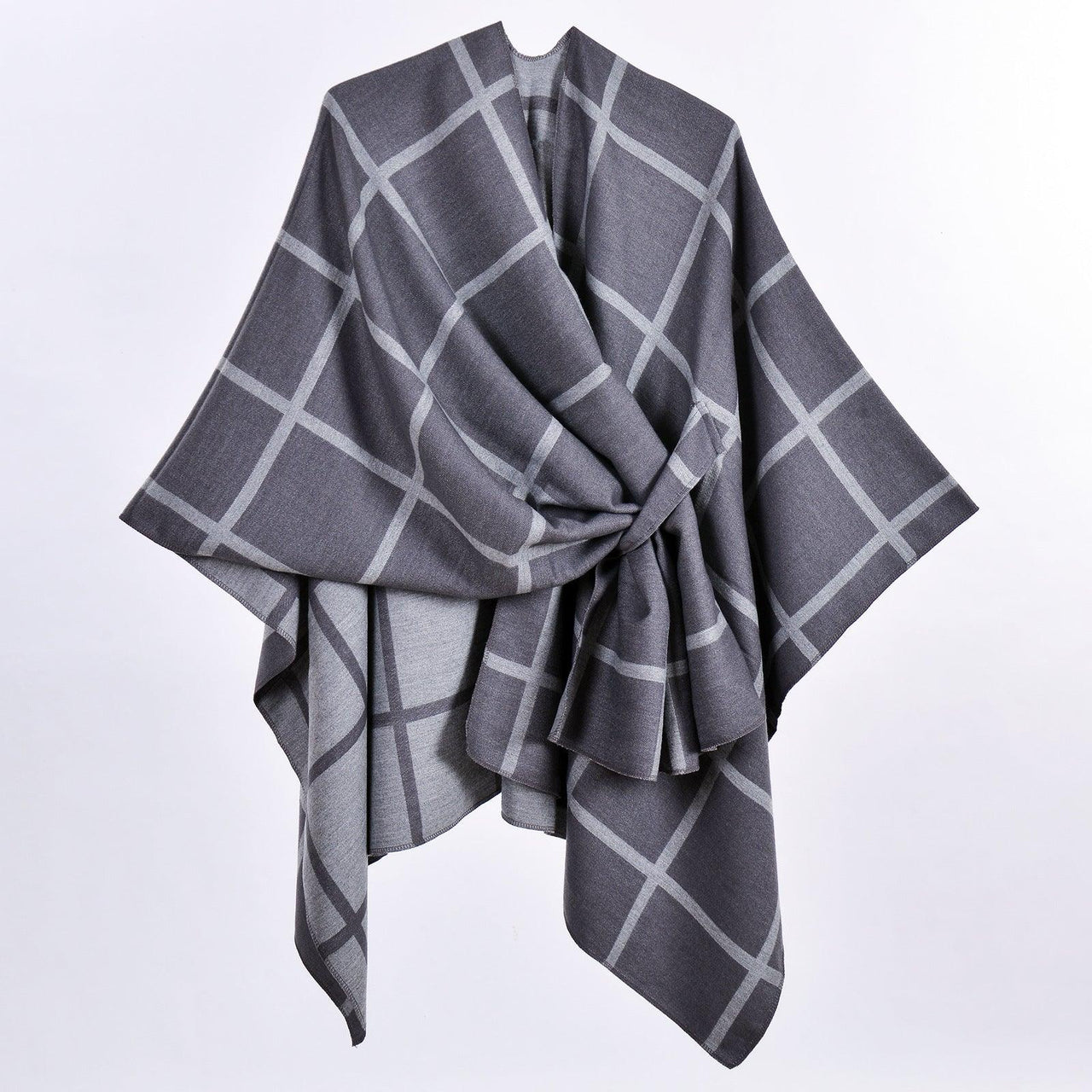 Stylish Outerwear for Women – Trendy Jackets, Coats & More for Every Season | Modestly Vogue Autumn Winter Warm Scarf Shawl Classic Plaid Lace up Cardigan Outdoor Office Warm Blanket - Modestly Vogue 