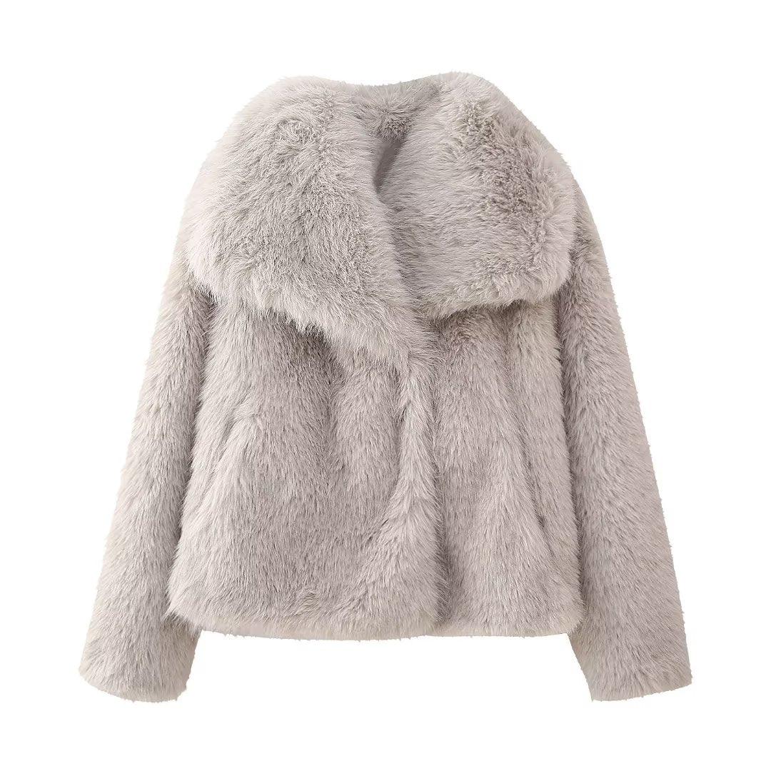 Stylish Outerwear for Women – Trendy Jackets, Coats & More for Every Season | Modestly Vogue Autumn Winter Women Clothing Fashionable Artificial Fur Effect Short Coat - Modestly Vogue 