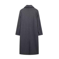 Stylish Outerwear for Women – Trendy Jackets, Coats & More for Every Season | Modestly Vogue Women Clothing Spring Autumn Oversized Casual Long Striped Knitted Trench Coat Women - Modestly Vogue 