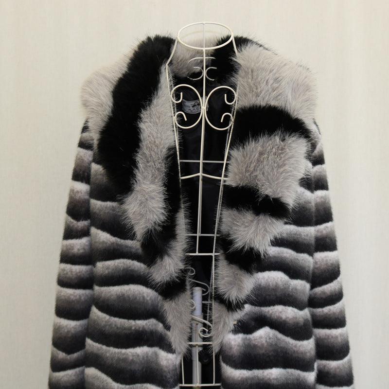 Stylish Outerwear for Women – Trendy Jackets, Coats & More for Every Season | Modestly Vogue Women Mink Fur Mink Leather Coat Artificial Mink Hair Fox Fur Collar Long Whole Mink Mink Fur Coat - Modestly Vogue 