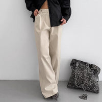 Stylish Pants for Women – Trendy & Comfortable Pants for Every Occasion | Modestly Vogue Autumn Winter Khaki High Waist Wide Leg All Matching Casual Pants Women Clothing Loose Trousers - Modestly Vogue 