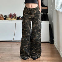 Stylish Pants for Women – Trendy & Comfortable Pants for Every Occasion | Modestly Vogue Camouflage Multi Pocket Loose Jeans Sexy Street Cool Low Waist Slimming Trousers - Modestly Vogue 