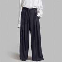 Stylish Pants for Women – Trendy & Comfortable Pants for Every Occasion | Modestly Vogue High Waist Striped Loose Drooping Casual Work Pant Autumn Winter Trousers Women - Modestly Vogue 