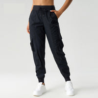 Stylish Pants for Women – Trendy & Comfortable Pants for Every Occasion | Modestly Vogue Lightweight Quick Drying Breathable Exercise Workout Pants Women Outdoor Casual Loose Mid Waist Ankle Banded Working Pants - Modestly Vogue 