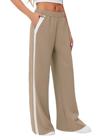 Pants Women – Pants | Side Striped Wide Leg Pants - Modestly Vogue 