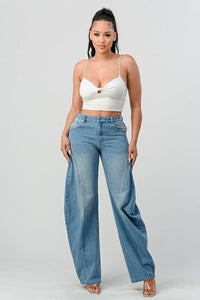 Denim – | – | Athina Wide Leg - Modestly Vogue 