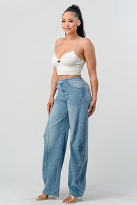 Denim – | – | Athina Wide Leg - Modestly Vogue 