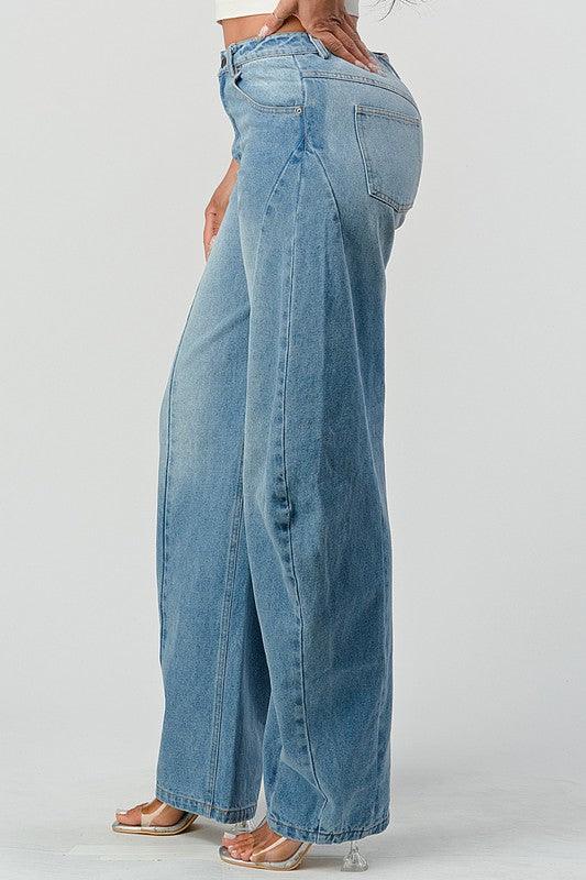 Denim – | – | Athina Wide Leg - Modestly Vogue 