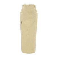 Stylish Skirts for Women – Trendy & Versatile Skirts for Every Occasion | Modestly Vogue Autumn Classic Back Slit Sexy Design Khaki High Waist Slim Niche Skirt - Modestly Vogue 