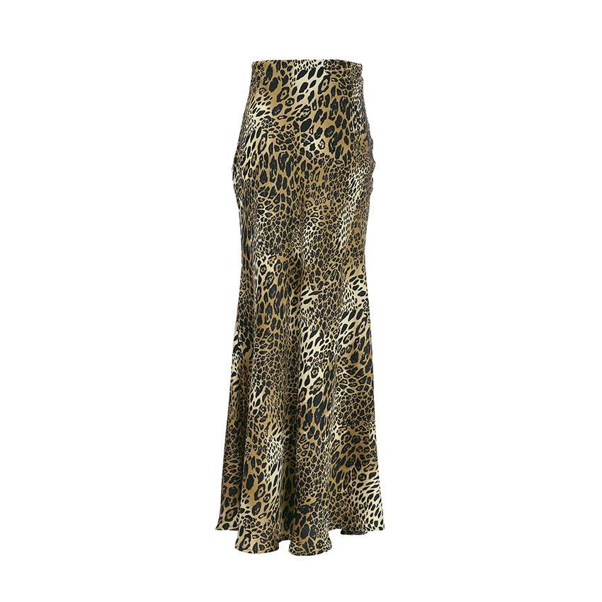 Stylish Skirts for Women – Trendy & Versatile Skirts for Every Occasion | Modestly Vogue Leopard Print Fishtail Long Skirt for Women - Modestly Vogue 