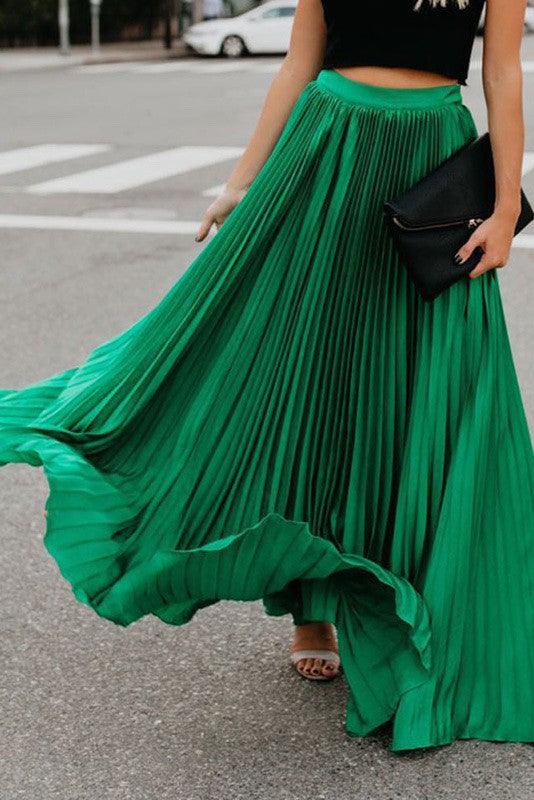 Stylish Skirts for Women – Trendy & Versatile Skirts for Every Occasion | Modestly Vogue Pleated maxi skirt - Modestly Vogue 