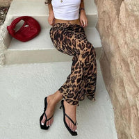 Stylish Skirts for Women – Trendy & Versatile Skirts for Every Occasion | Modestly Vogue Retro Summer Classic Leopard Pattern Mid Waist Floor Skirt Slim Fishtail Skirt Women Clothing - Modestly Vogue 