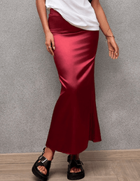 Stylish Skirts for Women – Trendy & Versatile Skirts for Every Occasion | Modestly Vogue Spring Summer Artificial Silk Skirt Satin Skirt Women Casual Satin Hip Skirt - Modestly Vogue 