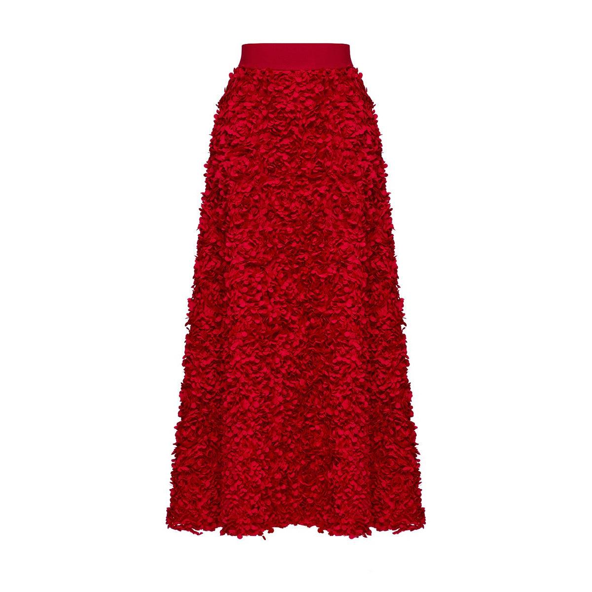 Stylish Skirts for Women – Trendy & Versatile Skirts for Every Occasion | Modestly Vogue Women Autumn Winter Petal Design Long Skirt - Modestly Vogue 