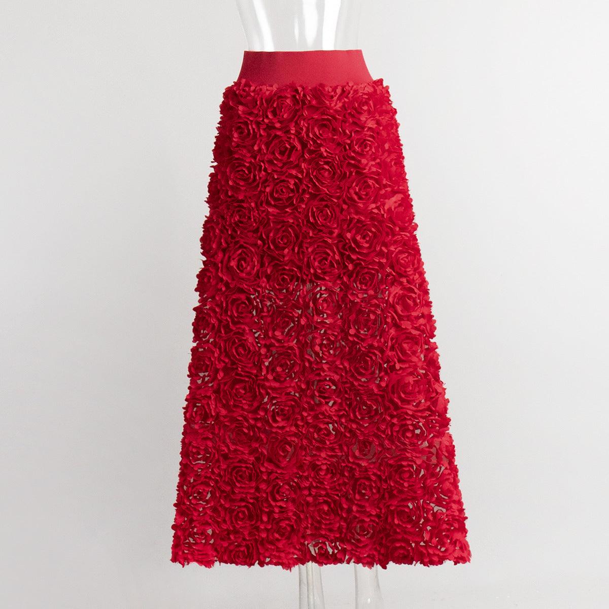 Stylish Skirts for Women – Trendy & Versatile Skirts for Every Occasion | Modestly Vogue Women Autumn Winter Petal Design Long Skirt - Modestly Vogue 