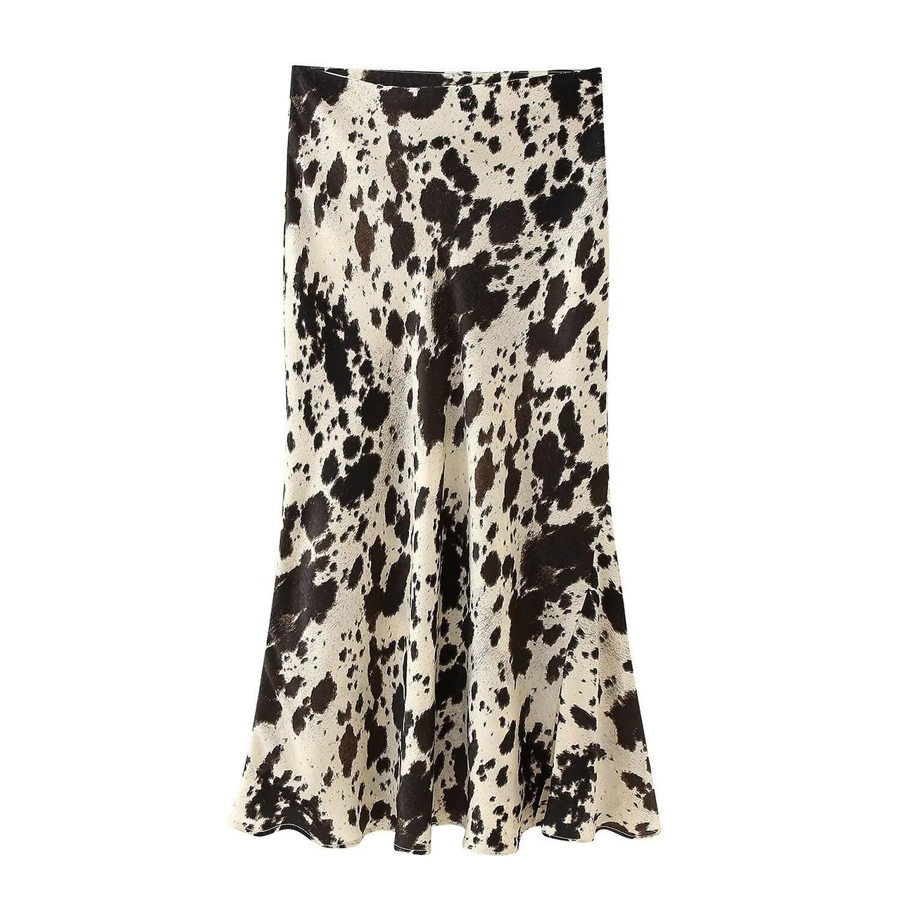 Stylish Skirts for Women – Trendy & Versatile Skirts for Every Occasion | Modestly Vogue Women Clothing Animal Pattern Printed Silk Satin Texture Skirt - Modestly Vogue 