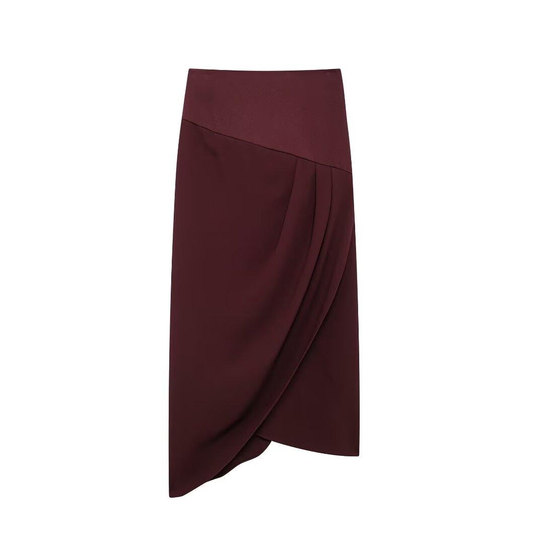 Stylish Skirts for Women – Trendy & Versatile Skirts for Every Occasion | Modestly Vogue Women Minority Laminated Midi Skirt - Modestly Vogue 