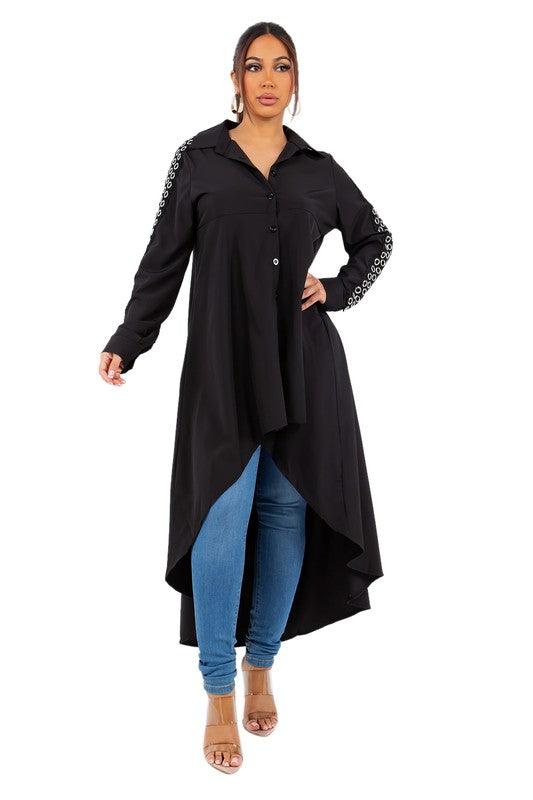 Long Dress Shirt – Flattering Plus-Size Fit Women - Modestly Vogue 