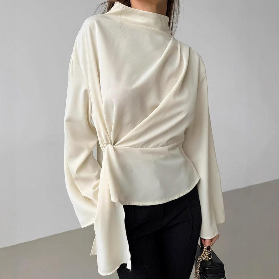 Women's Chiffon Bell Sleeve Blouse - Modestly Vogue 