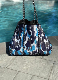 The Carly Camo Neoprene Tote - Modestly Vogue 