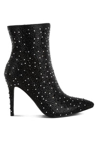 Trendy Boots for Women – Stylish & Comfortable Boots for Every Season | Modestly Vogue Lobelia Rhinestones Embellished Stiletto Boots - Modestly Vogue 