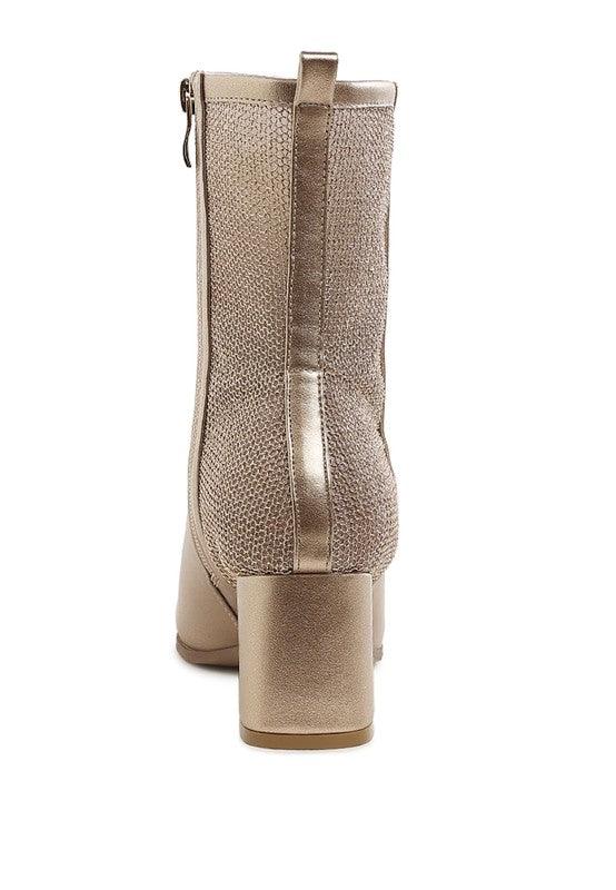 Trendy Boots for Women – Stylish & Comfortable Boots for Every Season | Modestly Vogue Mimosa Mesh Detail Pointy Ankle Boots - Modestly Vogue 