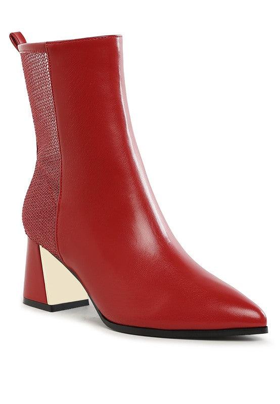 Trendy Boots for Women – Stylish & Comfortable Boots for Every Season | Modestly Vogue Mimosa Mesh Detail Pointy Ankle Boots - Modestly Vogue 