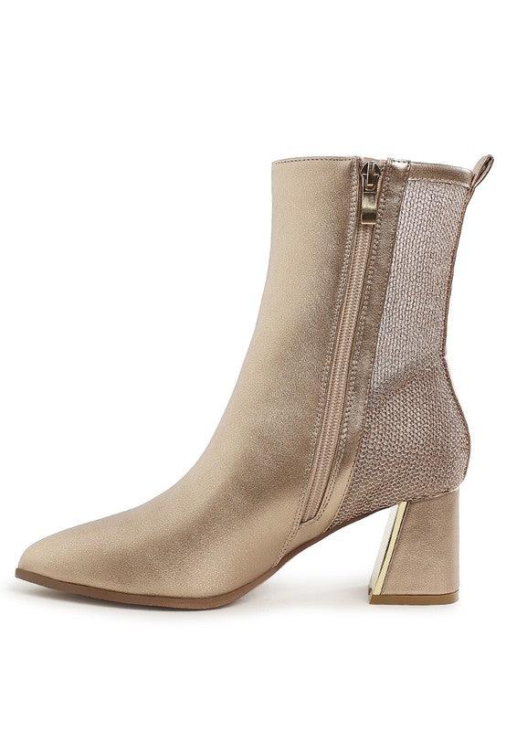 Trendy Boots for Women – Stylish & Comfortable Boots for Every Season | Modestly Vogue Mimosa Mesh Detail Pointy Ankle Boots - Modestly Vogue 